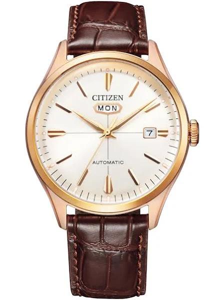 Citizen NH8393-05A Automatic Brown Leather Mens Watch