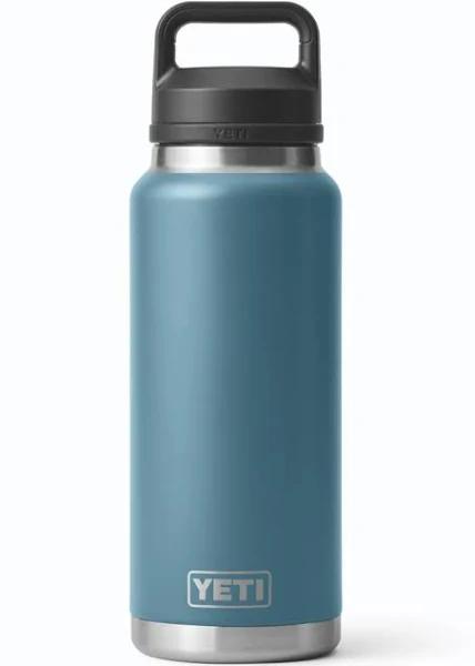 Yeti Rambler 36 oz Bottle with Chug Cap Cooler - Nordic Blue