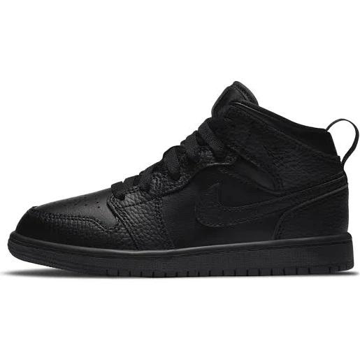 Jordan 1 Mid Younger Kids' Shoe - Black