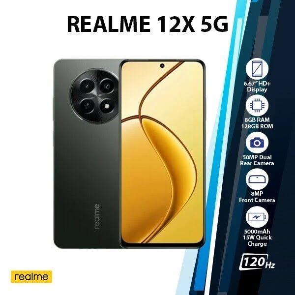 Realme 12x 5g Android Mobile Phone Au (8gb+128gb/black/dual Sim/global