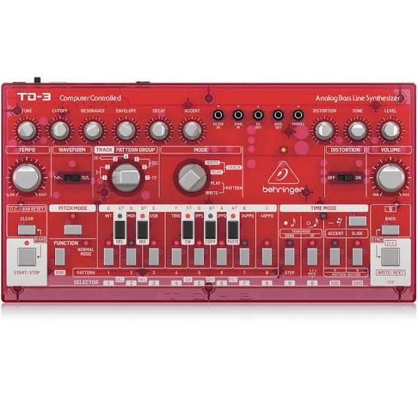 Behringer TD3 SB Analog Bass Line Synth Strawberry 2020