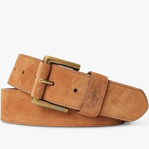 Polo Ralph Lauren Suede Polo Pony Belt - Beige - 40