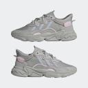 adidas-OZWEEGO Shoes-Women-Grey Two / Blue Dawn / Clear Pink-10