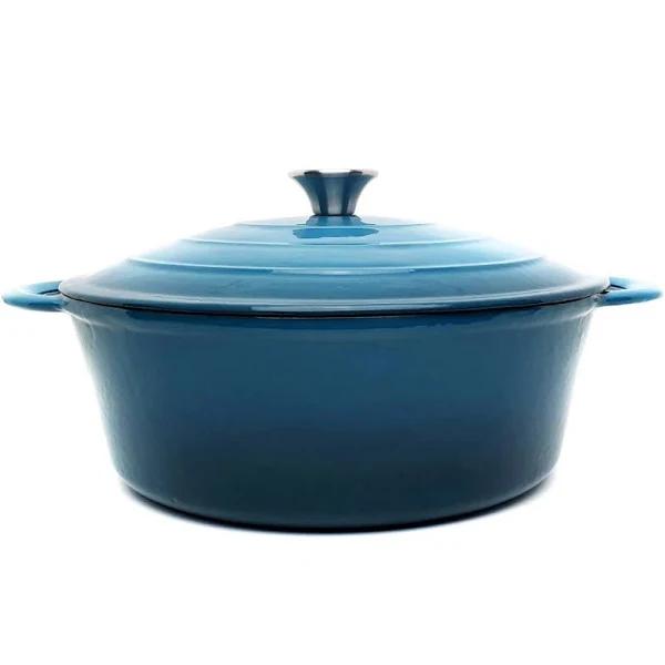 Classica Enamelled Oval Cast Iron Casserole Blue 28cm/3.7L