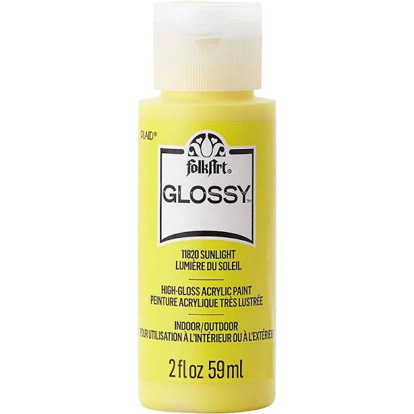 Folkart Glossy Paint 2oz - Sunlight