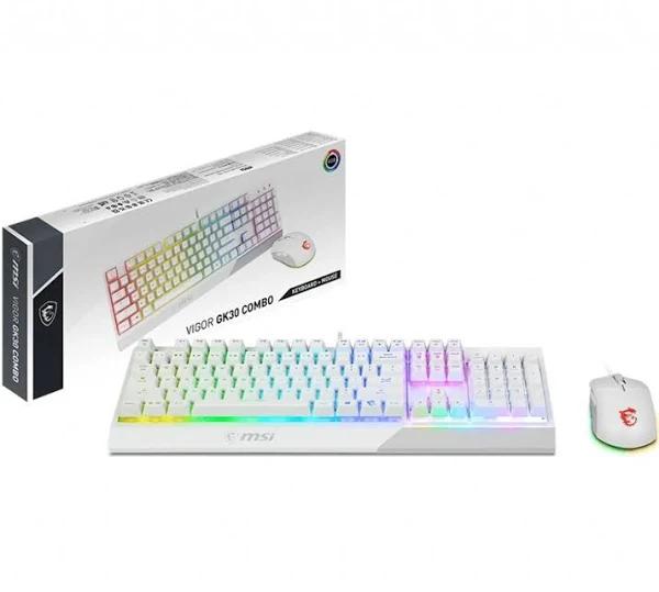 MSI Vigor GK30 Combo White Gaming Keyboard Mouse