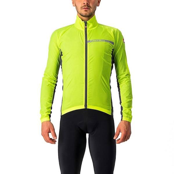 Castelli Squadra Stretch Jacket Yellow Fluo Gray