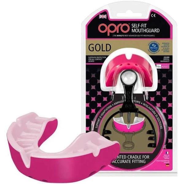 Gold Mouthguard (Pink/White)