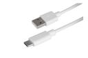 1m USB-A To USB-C Cable (White)