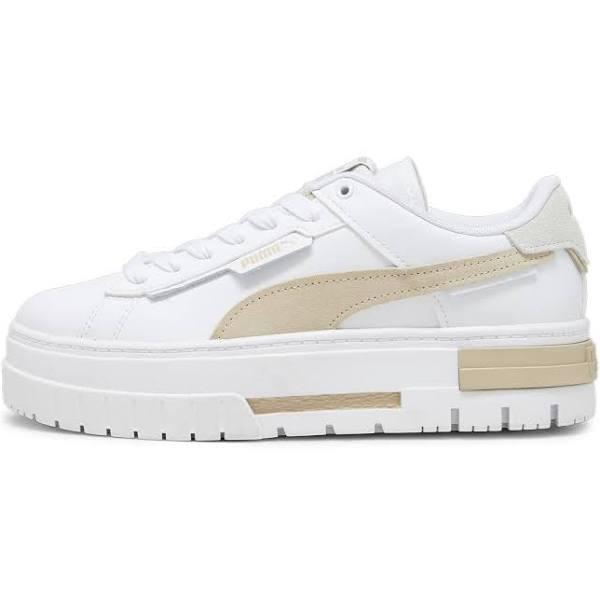 Mayze Crashed Women's Sneakers in White/Granola, Size 9 by Puma