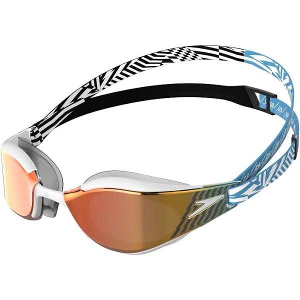 Speedo Fastskin Hyper Elite Mirror Goggle - Blue/Black/White