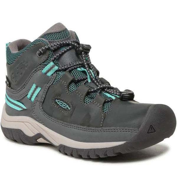 Keen Targhee Mid Waterproof Youth Boots Steel Grey/Porcelain