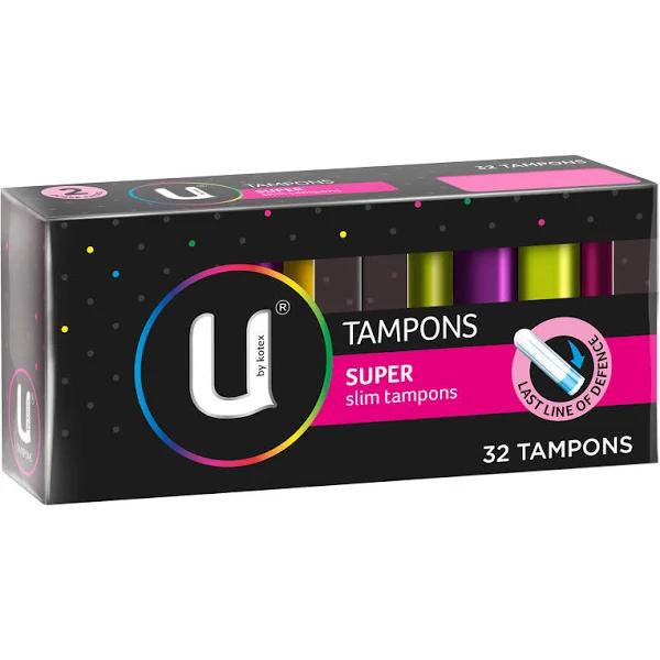 U by Kotex Slim Tampons Super 32 Pack