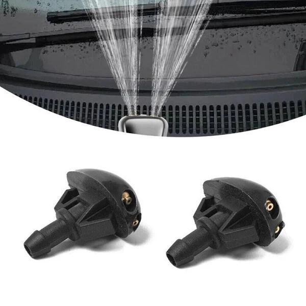 2pcs Universal Car Windscreen Washer Wiper Nozzle Front Window Spray Jet