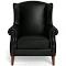 Classic Wing Leather Armchair Black by Freedom