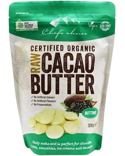 Chef's Choice Organic Raw Cacao Butter 300g