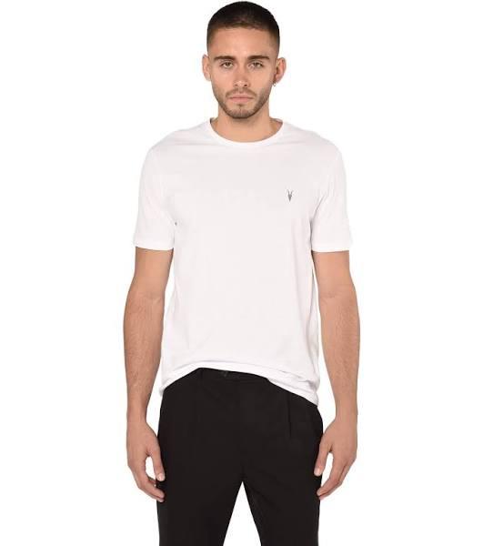 AllSaints Brace Tonic Slim Fit Crewneck T-Shirt Chalk White Marl