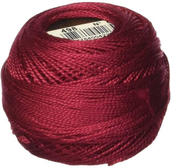 DMC Pearl Cotton Ball Size 8 87yd Dark Red