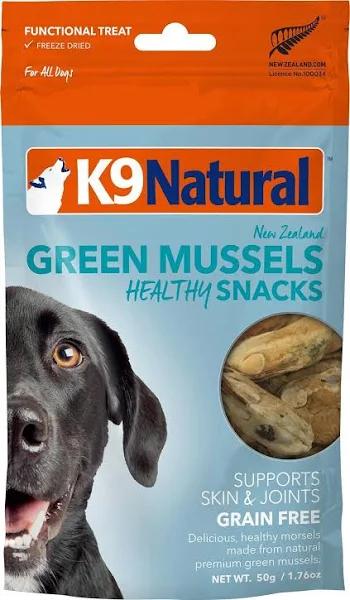 K9 Natural Green Lipped Mussel Snacks Dog Treats 50g