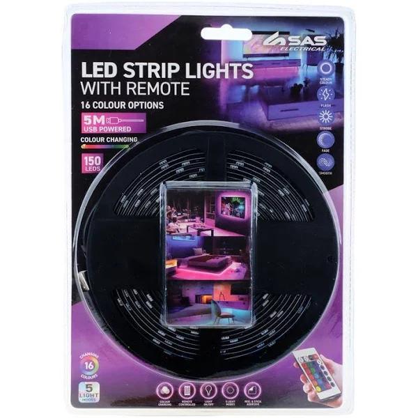 5m Led Strip Light USB Powered with Remote