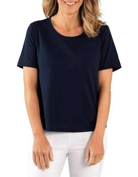 Black Pepper Kinnersly Scoop Neck Tee Navy 18