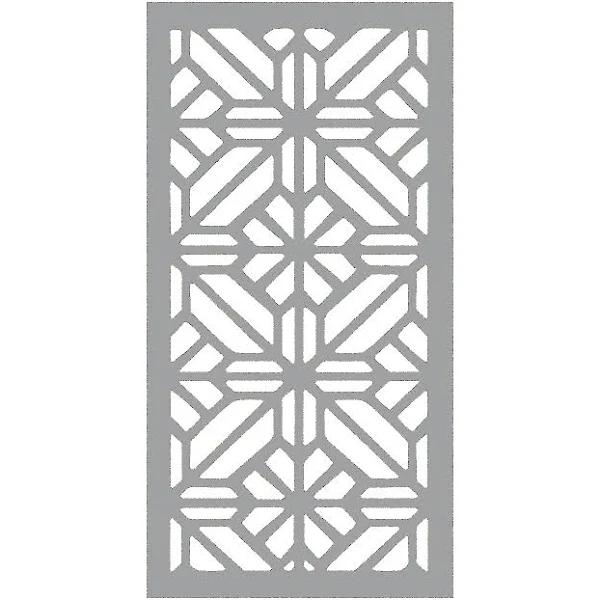 ProtectorAl Protector Aluminium 900 x 1800 x 3mm Solid Aluminium Profile Stained Glass Decorative Panel Unframed - Palladium Silver