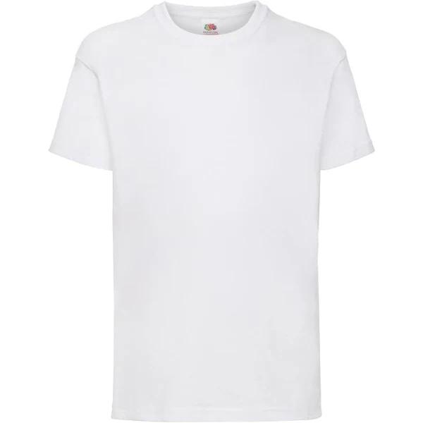 Fruit of The Loom Childrens/Kids Unisex Valueweight Short Sleeve T-Shirt White 12-13