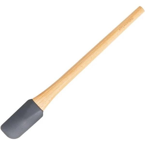 Kitchen Pro Oslo Silicone Small Spatula w/ Beechwood Handle Charcoal