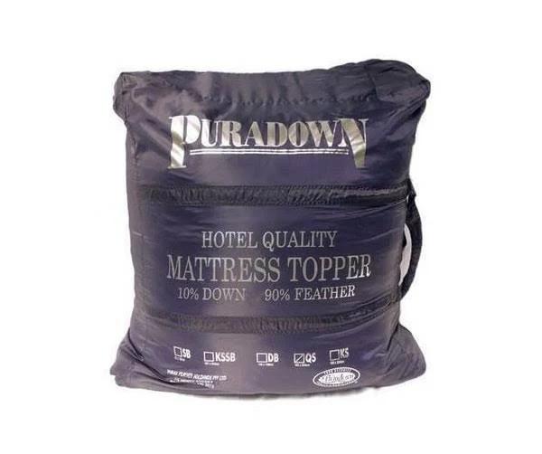 Puradown Hotel Quality Duck Feather and Down Mattress Topper