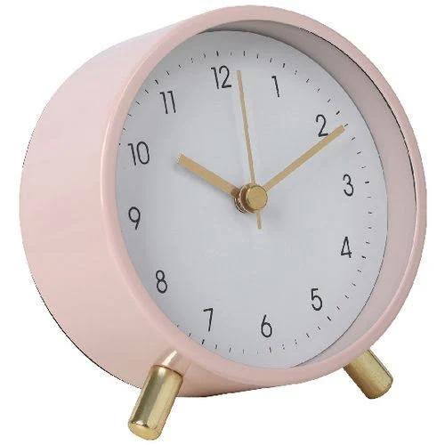 Otto Paris Metal Desk Clock Pink