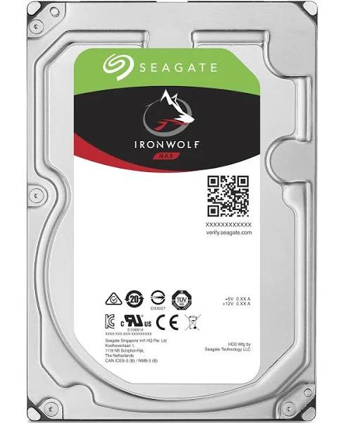 Seagate ST6000VN0033 6TB 3.5" IronWolf NAS SATA HDD