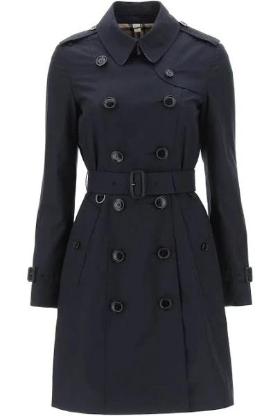 Burberry The Chelsea Heritage Trench Coat 10 Blue Cotton