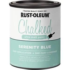 Rust-Oleum 887ml Serenity Blue Ultra Matt Chalked Paint