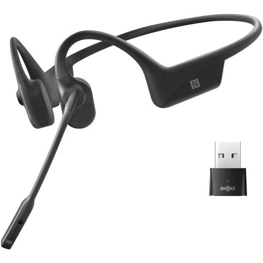 Shokz OpenComm UC Bone Conduction Black Stereo Bluetooth Headset