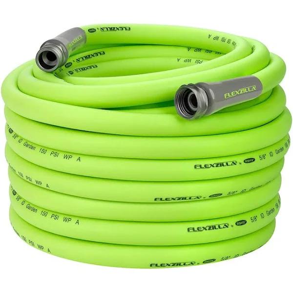 Flexzilla HFZG5100YW-E Garden Lead-in Hose 5/8 in. x 100 ft, Heavy Duty, Green