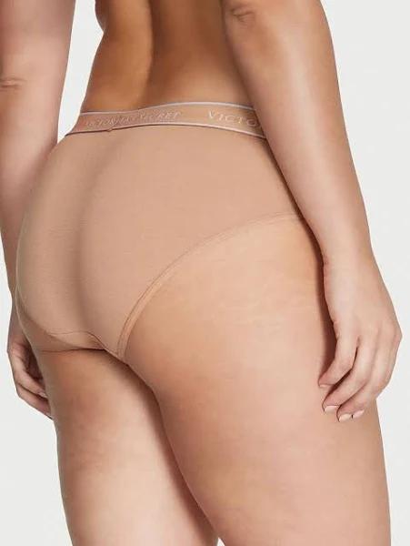 Logo Cotton Hiphugger Panty , Beige, S - Women's Panties - Victoria's Secret