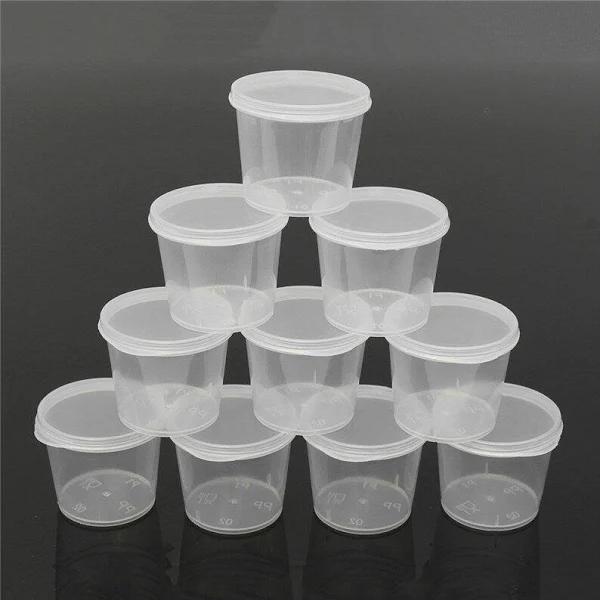 25ml | 100x Take Away Containers Takeaway Food Plastic Lids Bulk