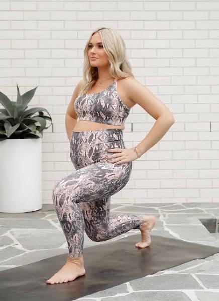 Lorna Jane | Maternity Printed Ankle Biter Leggings | Nothing 2 C Here | M | Womens