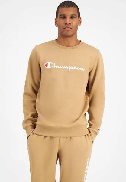 Champion Men's Script Crew Pullover Sweat