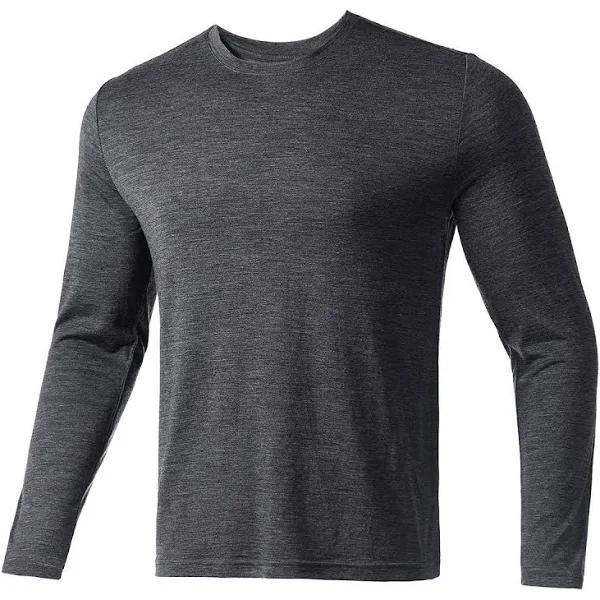 Merino Protect 100% Merino Wool Base Layer Mens Soft Long Sleeve Shirts Odor Resistance Thermal Underwear for Hunting Hiking