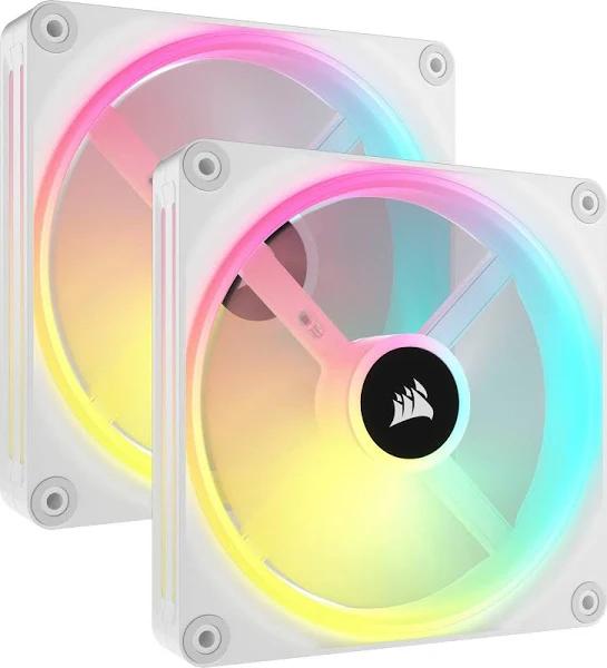 Corsair iCUE Link QX140 RGB 140mm Dual Fan Starter Kit White