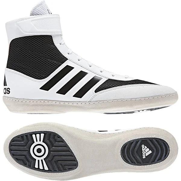 Adidas Combat Speed 5 Wrestling Shoes (White / Black) 11.5