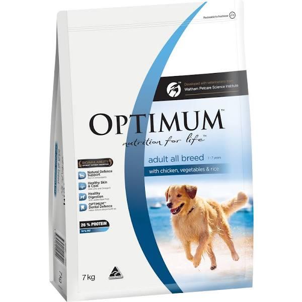 Optimum Adult Chicken Vegetables & Rice Dry Dog Food 7kg