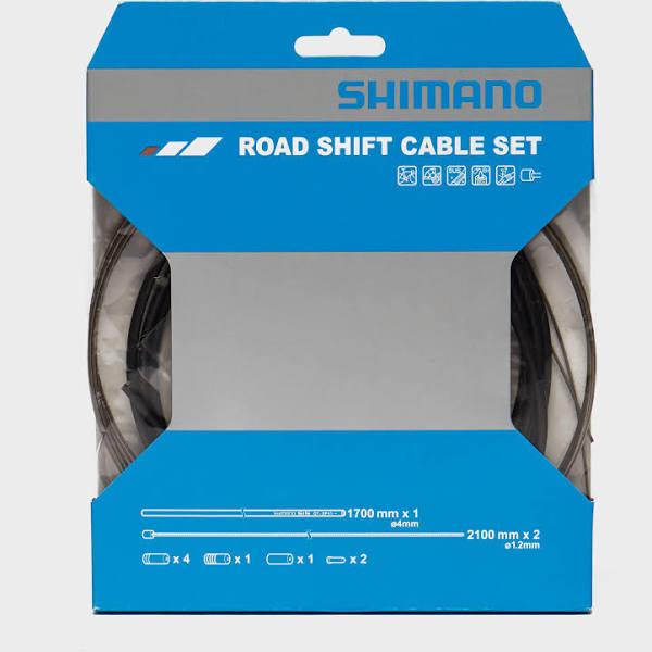 Shimano OT-SP417800 Stainless Steel Shift Cable Set Black w/Sealed Caps