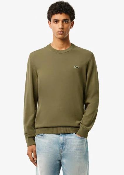 Lacoste Green Organic Cotton Crew Neck Sweater