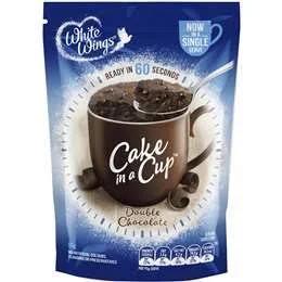 White Wings Cake in A Cup Double Chocolate 55g