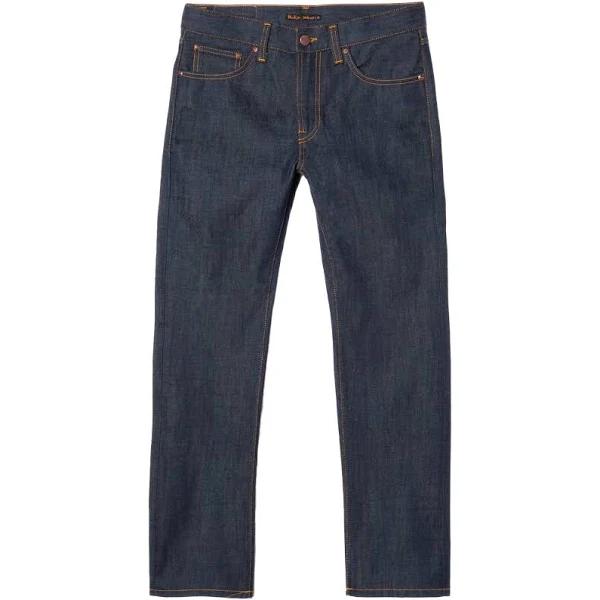 Nudie Jeans Gritty Jackson Dry Old Mid Waist Regular Straight Fit Men's Organic Jeans W38/L32 Sustainable Denim