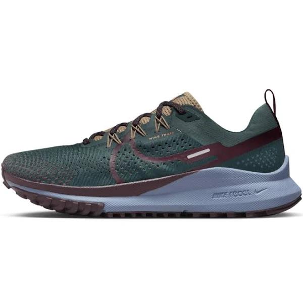 Nike React Pegasus Trail 4 - Mens Trail Running Shoes - Deep JUNGLE/NIGHT Maroon/Khaki