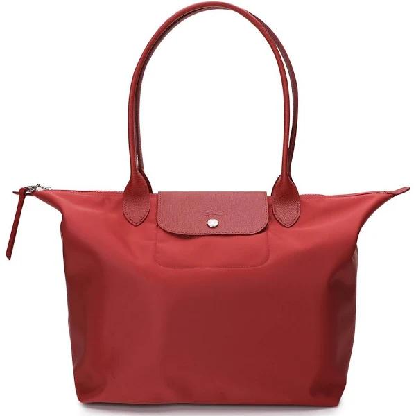 Longchamp Le Pliage Top Handle Bag M Red