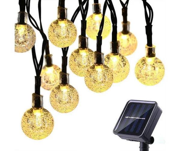 Solar Globe String Lights Outdoor Garden Decor -22-Meter